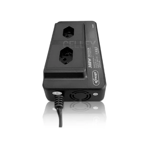 INVERSOR TENSÃO 12v 110v VEICULAR 300W CONVERSOR 4 PORTA USB 109160019 - Cód. 140