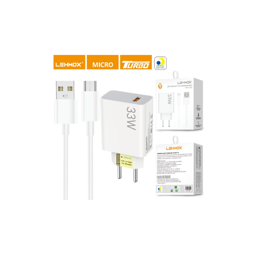 Carregador Turbo Power 33w Compat&iacute;vel V8 - Cód. 538