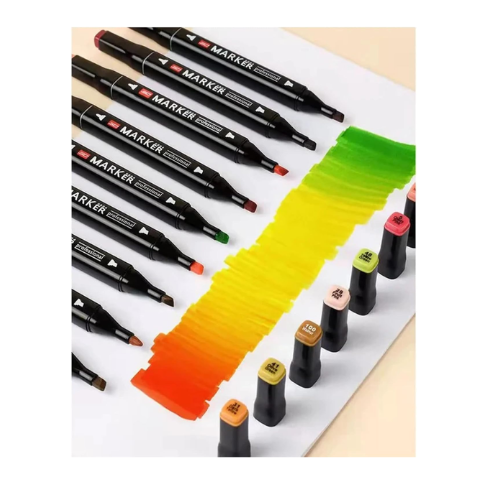 Canetas Marcadoras Touch 36 Cores com Estojo Ponta Dupla - Cód. 528