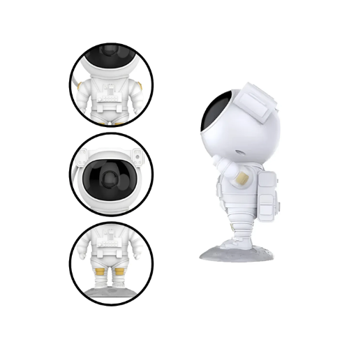 Lumin&aacute;ria Projetor Astronauta Som Rob&ocirc; Branco 127/220v - Cód. 520