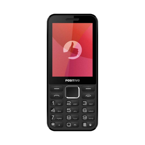 Celular Positivo P28, Tela 2.8'', 24MB RAM e 32MB Armazenamento, 2G, Bluetooth, Dual SIM 100300022 - Cód. 281