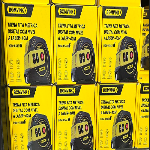 Fita Métrica Digital com Nível a Laser 40m BOM 6543 - Cód. 449