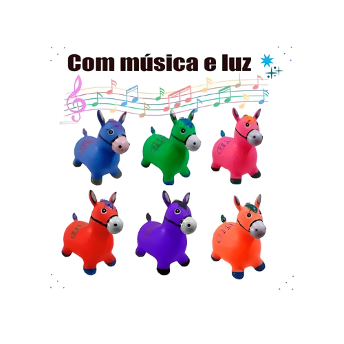 Cavalinho Upa Upa Pula Pula Com M&uacute;sica - Cód. 530