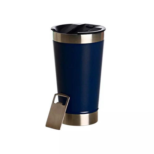 Copo Térmico 500ml em Aço Inox com Tampa e Abridor - Cód. 415