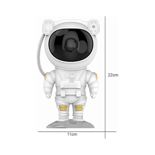 Luminária Projetor Astronauta Som Robô Branco 127/220v