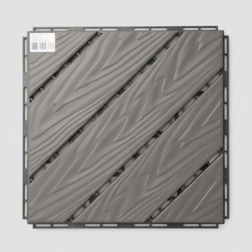 Painel Deck Modular 30cmx30cm Amadeirado para Revestimento - Cód. 501