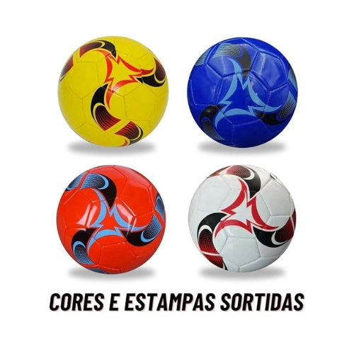 Bola De Futebol Society Campo Quadra Colorida Tamanho Padrão N°5 Premium