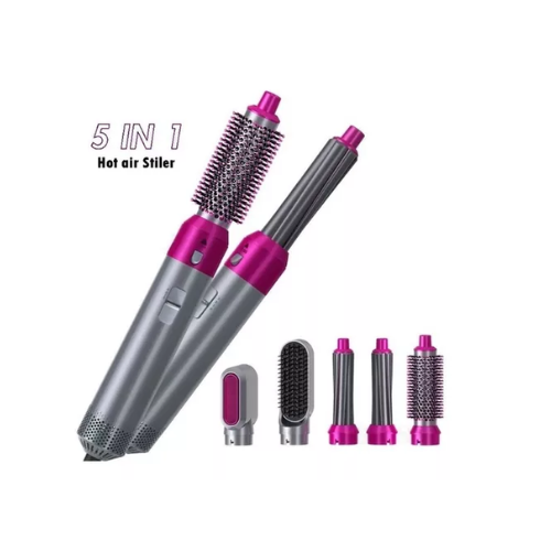Secador De Cabelo Escova Alisadora 5em1 Eletrico Profissional 100000040