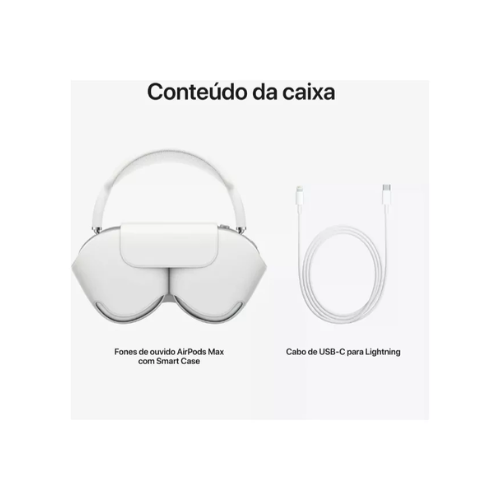 FONE DE OUVIDO COMPATÍVEL AIRPODS MAX CASE WIRELESS PRATA 109160011