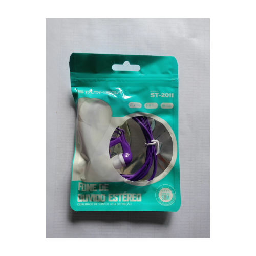 Fone de Ouvido com Fio Auricular Estéreo P2