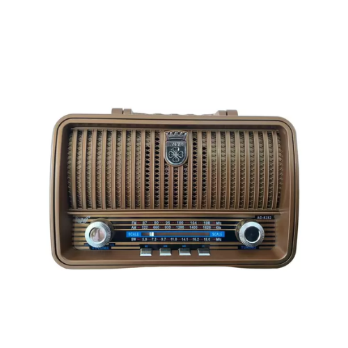 RÁDIO PORTÁTIL ALTOMEX RETRÔ VINTAGE AM/FM BLUETOOTH USB COR MARROM 110V/220V 109160022 - Cód. 236