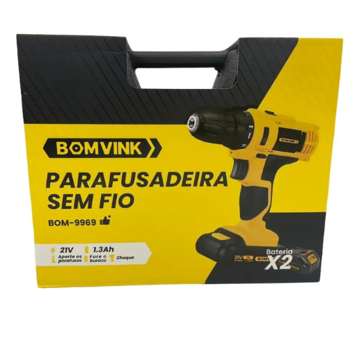 Parafusadeira 21v 2x Baterias - Cód. 508