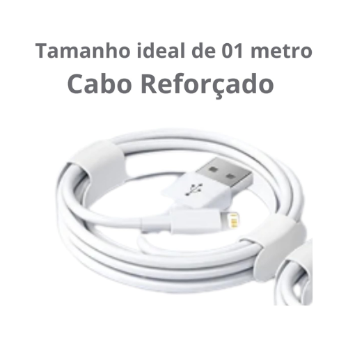 Cabo IOS Original Apple Lightning 1 Metro Com Entrada Usb 100000015