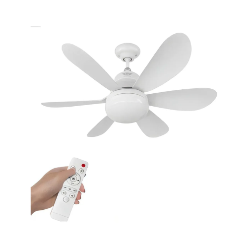 Ventilador Mini de Teto 6 Pás 60w Plástico Branco