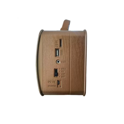 RÁDIO PORTÁTIL ALTOMEX RETRÔ VINTAGE AM/FM BLUETOOTH USB COR MARROM 110V/220V 109160022 - Cód. 236