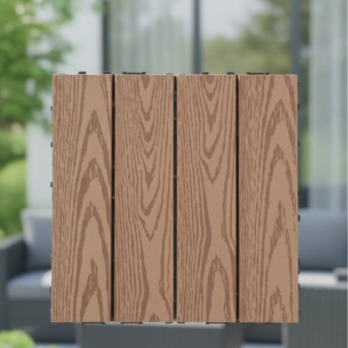 Painel Deck Modular 30cmx30cm Amadeirado para Revestimento - Cód. 495