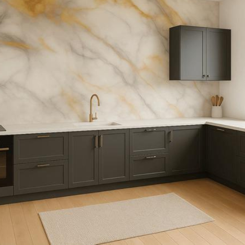 10 Placas Adesivas 30x60 Decorativas Marmore Revestimento Autocolante Parede Piso Porcelanato Painel 3d Adesivo Banheiro Quarto Sala Cozinha COD QZ 88 - Cód. 477