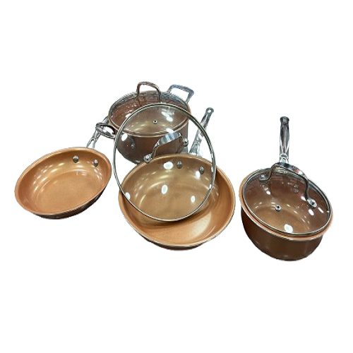 Jogo de Panelas Antiaderente Migas 8 Peças Cookware - Cód. 432