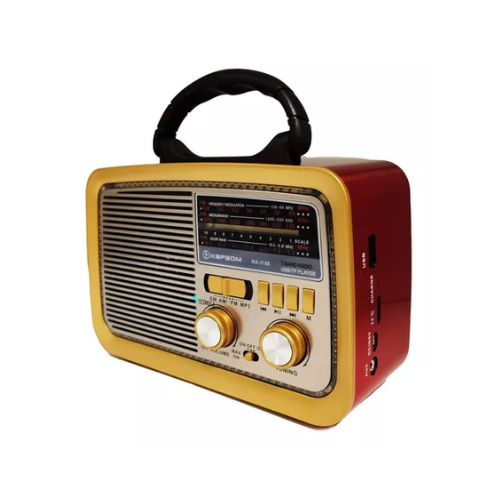 RÁDIO VINTAGE RETRÔ ANTIGO BlLUETOOTH USB AM FM 110v/220v E PILHA 109160023 - Cód. 230