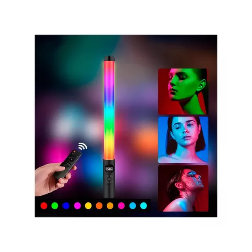 Bastão De Luz Led De Preenchimento Rgb Controle Remoto Rgb C