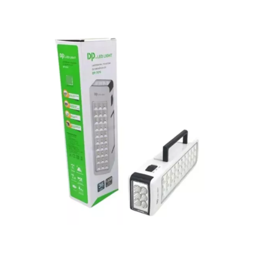 LUZ DE EMERGÊNCIA COM LANTERNA 36 LEDS BATERIA RECARREGÁVEL 109540001