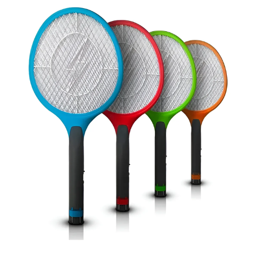 Raquete Mata Mosquito Mosca Insetos Elétrica Potente Led Sortidos 127/220v