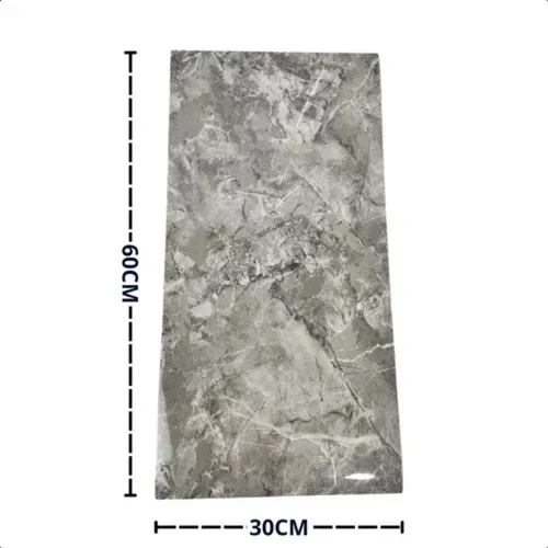10 Placas Adesivas 30x60 Decorativas Marmore Revestimento Autocolante Parede Piso Porcelanato Painel 3d Adesivo Banheiro Quarto Sala Cozinha QZ83