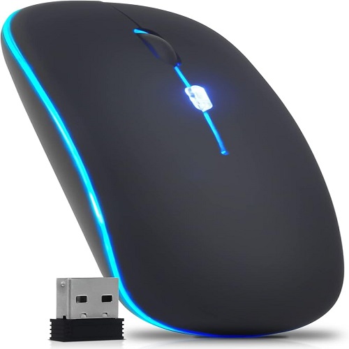 Mouse Sem Fio Óptico Recarregável Weibo RF6900B - Cód. 359