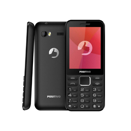 Celular Positivo P28, Tela 2.8'', 24MB RAM e 32MB Armazenamento, 2G, Bluetooth, Dual SIM 100300022