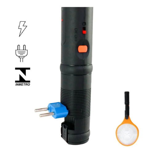 Raquete Mata Mosquito Mosca Insetos Elétrica Potente Led Sortidos 127/220v