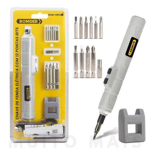 Chave de Fenda Elétrica Bomder – 12 Pontas - Cód. 394