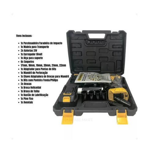 Chave De Impacto 2 Baterias 4.0ah 20v 3100rpm Bivolt
