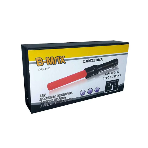 LANTERNA SUPER POTENTE LED RECARREGÁVEL A PROVA D'ÁGUA 100300016